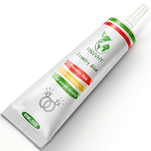 Professional Jewelry Glue, Clear Glue for Rhinestones Crafts and Bead Adhesive, Strong Waterproof Transparent Jewelery Making Crystal Supplies