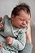 Zero Pam Lifelike Reborn Baby Dolls -18 Inch Realistic Real Life Silicone Baby Doll That Looks Like A Real Infant, Sleeping Newborn Girl Doll with Soft Cloth Body for Kids Role Play