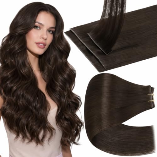 Image of Full Shine Injection Seamless Hair Extensions Clip in, 22 Inch 130g