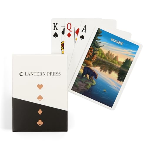 Lantern Press Maine, Baraja de 52 cartas tamaño póker