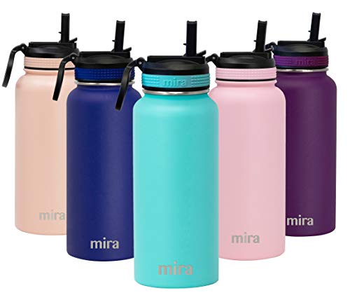 MIRA 32 oz Stainless Steel Water Bottle with Straw Lid | Vacuum Insulated
