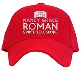 Spiffy Custom Gifts Nancy Grace Roman Space Telescope Embroidered Cap - NASA Telescope - Red