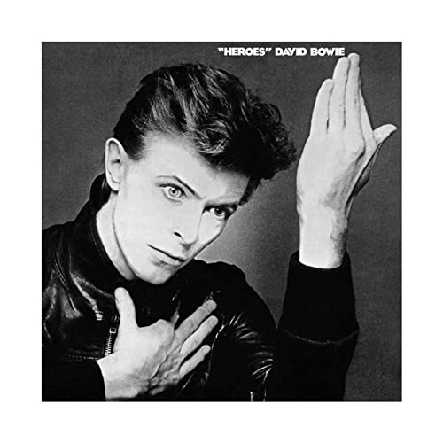 David Bowie Poster sur toile Motif héros 30 x 30 cm - Les Beatles, Paul McCartney, John Lennon, RIngo Starr, George Harrison David Bowie Poster sur toile Motif héros 30 x 30 cm