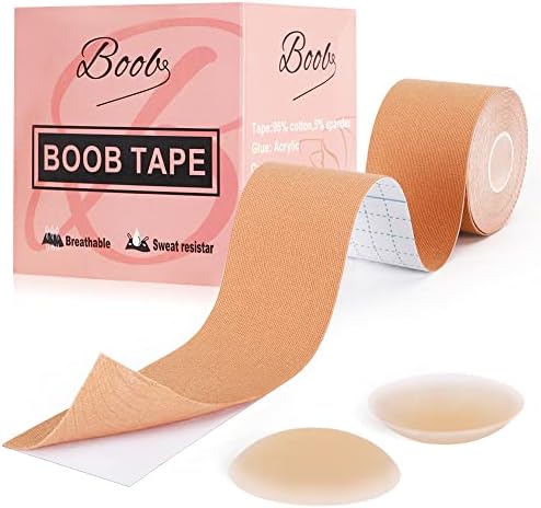 Boob Tape, Boobytape for Breast Lift, Bob Tape for Large Breasts Skin-Friendly & Waterproof Breast Tape