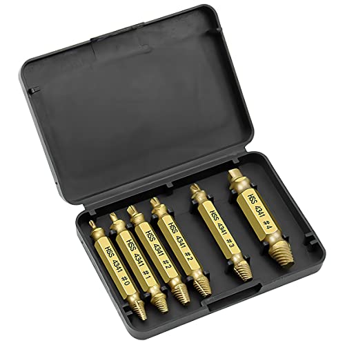 Kit Extrator De Parafuso Quebrado 6 Peças
