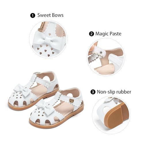 Image of GINFIVE Toddler Girls Sandals Girls Toddler Sandals Little Girls Kids Shoes