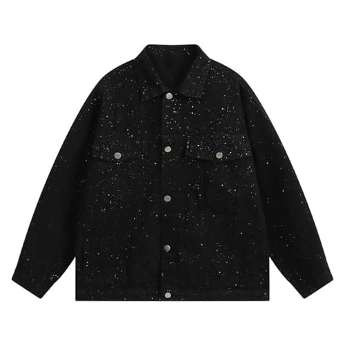 Veste baseball homme col rond blouson décontracté automne manteau léger