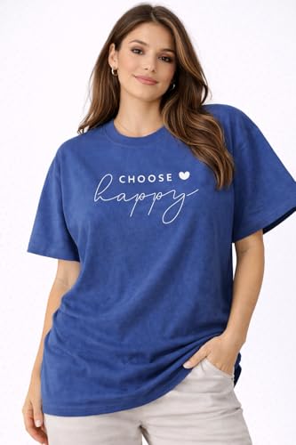 Image of Women's Cotton T-Shirt | Over Sized Fit Half Sleeve | 100% Cotton Women T Shirt | Aesthetic Summer Wear