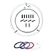 Juscycling Universal Bicycle Brake Housing Cable Kit for Bicycles -5 Color Options (White)