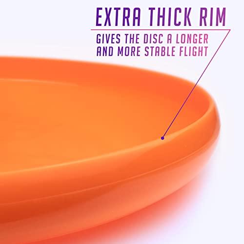 INDY - DIRTY DISC (175 g) (Orange) Frisbee, Professionelle Frisbeescheibe, Wurfscheibe, Fliegende Scheibe, Sport Spielzeug, Sport Spiel für Kinder und Erwachsene