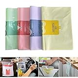 Bolsa de basura portátil para el coche, bolsa de vómitos, a prueba de fugas, bolsas de basura para coche, oficina, cuarto de bebé, sala de estudio, cocina (4 colores, 60 unidades)