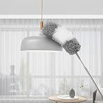 Dusting Wand | Retractable Reusable Microfiber Duster with Extension - Detachable Microfiber Ceiling Duster for Fan and Furniture Kumprohu - Image 2