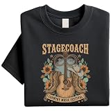 Stagecoach Ultimate Country Music Festival T-Shirt - Desert Empire Polo Club Coachellas Valley Vintage Graphic Tee Black 03
