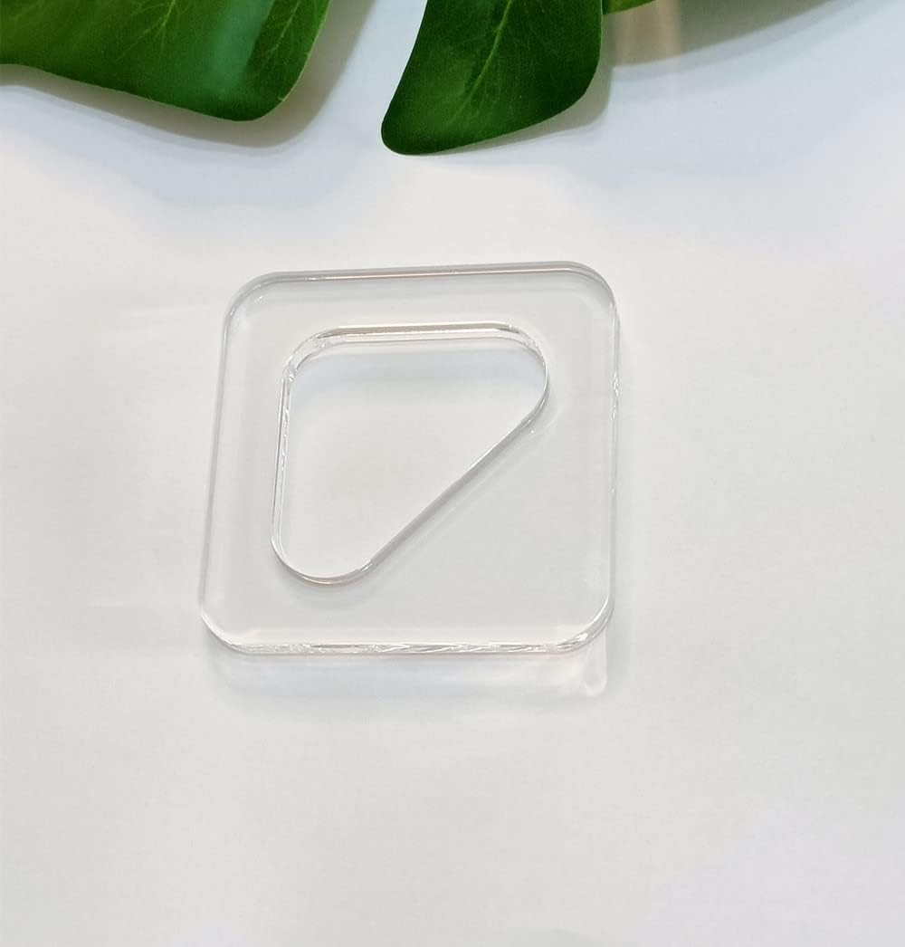 3pcs Router Template and Charcuterie Board Handle, Triangle Laser Cut Acrylic Router Template for Woodworkers and Makers