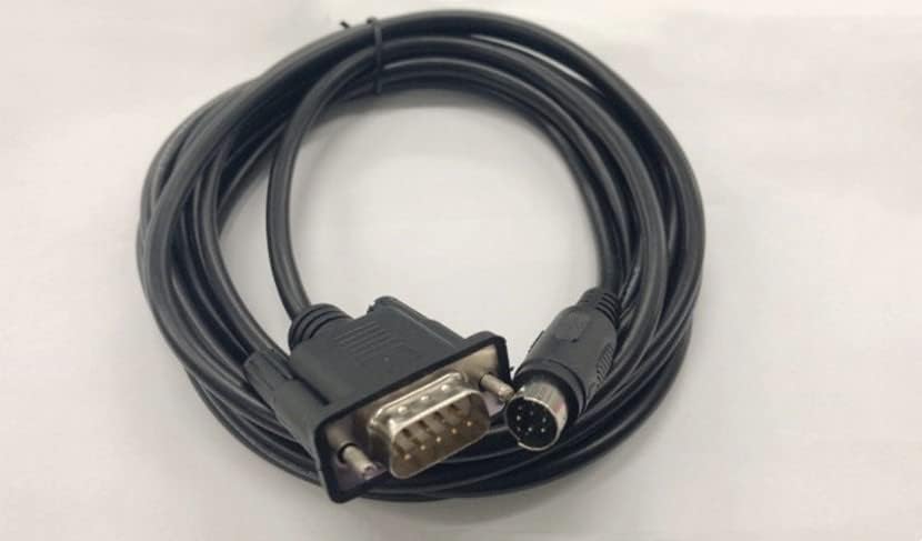 DOP-CA232DP for DOP Series Touch Screen Connection DVP Series PLC Communication Cable Data Cable (Black 5m)