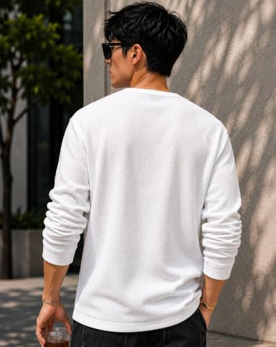 AUSK Store AUSK Men's Textured Henley T-Shirt - Image 4