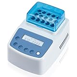 ScitoLAB Mini Dry Bath Incubator with 15 x 1.5ml Heating Block, Digital Lab Thermostatic Heater with Timing Control, Up to 212℉/100℃, ± 0.5°C Accuracy
