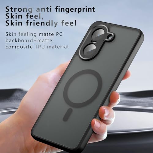 Coque OnePlus Ace 5 Racing aimantée noire anti-choc compatible MagSafe PLF110