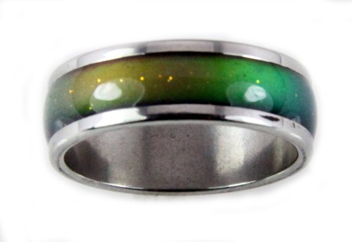 Mood Rings 8Mm Solid Stainless Steel 70'S Style Not Cheap Very (7) #TOP3