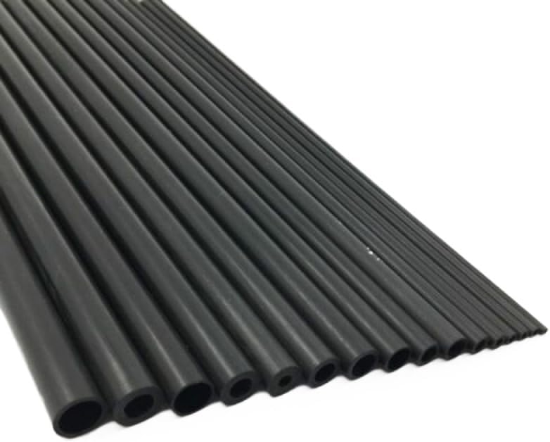 1-5pcs Carbon Fiber Tube Hollow Round Shaft 1.8 2 3 4 5 6 7 10mm OD 200 400mm Length carbon fiber tube round(400mm,1.8mm x 1mm 5Pcs)