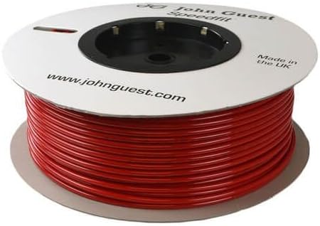 IPW Industries Inc-John Guest - (PE12-BI-0500F-R) LLDPE Polypropylene Tubing Red/Price Per Roll (500 Feet) / 3/8" OD