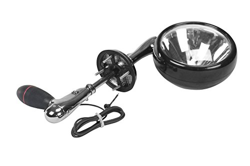 Roof Mount Spotlight RFM-7 with 10.25 inches from Center of lamp to Center of Rubberized Handle(-black-24 Volts)