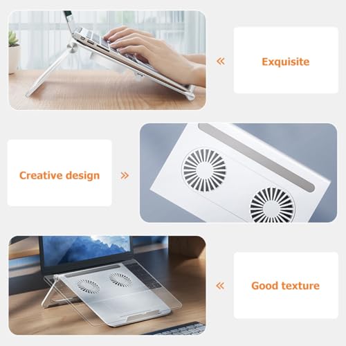 Base ajustable para portátil con ventiladores duales miniatura 5