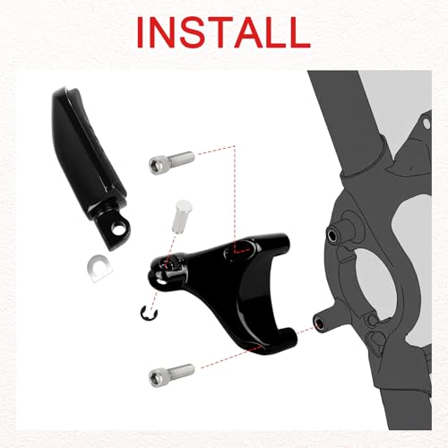 Image of Passenger Footpegs pegs for Harley Sportster XL 2014-2022,for XL1200,XL883,Seventy-Two,Iron 1200 883,Forty-Eight,for Streamliner Style
