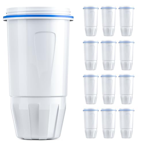 BOGDA 12 Pack Water Filter Replacement Zero, 5-Stage Compatible with Zero Pitcher and Dispenser, Fit...