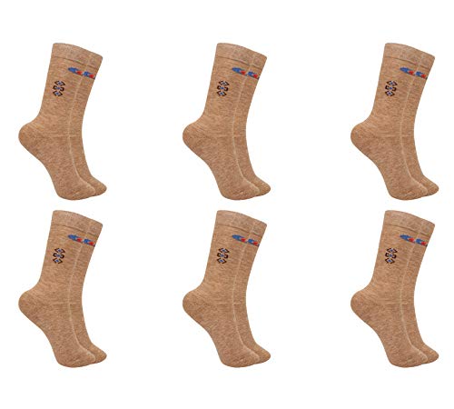 Image of Allen Cooper SHGS 200062 B, Terry On Sole, Safety Crew Woolen Socks, Cushioned Sole for added Comfort and Protection, Pack of 6