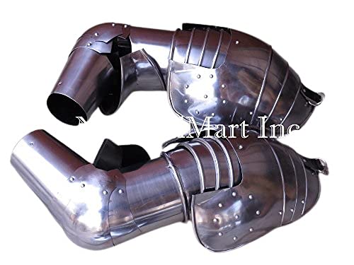 Knight Suit of Armour Medieval LARP Complete Arm Set (only)