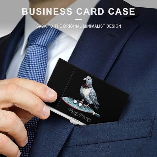 Pigeon Ping Pong Business Card Case Pocket Card Holder Slim Card Wallet for Men Women3