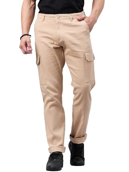 Pantalon cargo stretch homme anti-serrement confort absolu