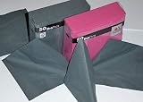 Excelentes servilletas – Embalaje seguro – 100 unidades de servilletas agradablemente suaves en la combinación de colores: 50 unidades gris profundo gris oscuro (gris elephant grey) + 50 unidades fucsia (love pink) y morado claro