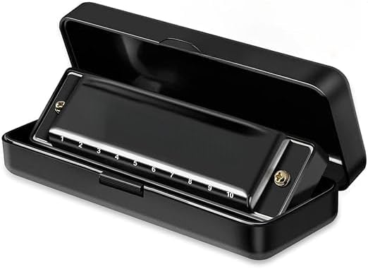 10 Holes 20 Tones Profession Key of C Harmonica,Mouth Organ and Professional Harmonica for Kid,Adult,Player