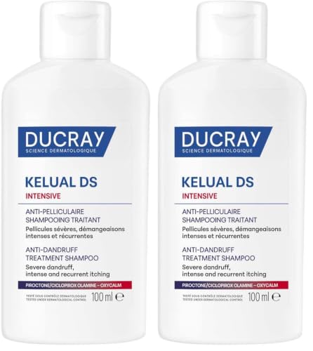 DUCRAY Kelual DS Intensive - Champú Anticaspa - 100 ml (Paquete de 2)