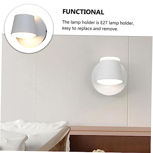 Lámpara de pared LED giratoria 360 con portalámparas E27 para dormitorio 4