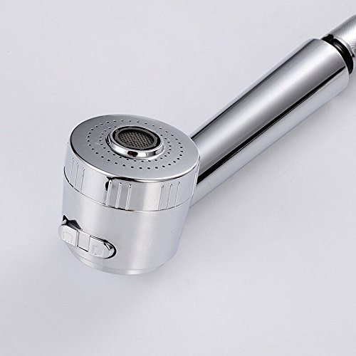 Grifo de cocina tipo de extracción vegetal lavado caliente y frío Grifo lavabo, fregadero jefe columna de agua/ducha dos grifos de salida de agua
