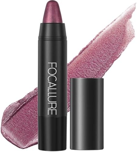 FOCALLURE Ultra Chic Lipstick,Moisturizing Lip Crayon,Lightweight Color without Drying or Fading,Long Lasting Lips Makeup,#23 Pansy Purple