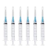 2ML Disposable syringe with Needle, Individually Wrapped (23Ga 25mm/1.0inch, Pack of 20)