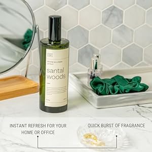 Craft & Kin Room Spray, 6.76 oz Santal Woods Linen Spray for Bedding, Pillow Spray, Room Sprays for Home Long Lasting, Room Freshener, Mist Spray Craft Kin Room Spray 676 oz Santal Woods Linen Spray for Bedding Pillow Spray Room Sprays for Home Long Lasting Room Freshener Mist Spray