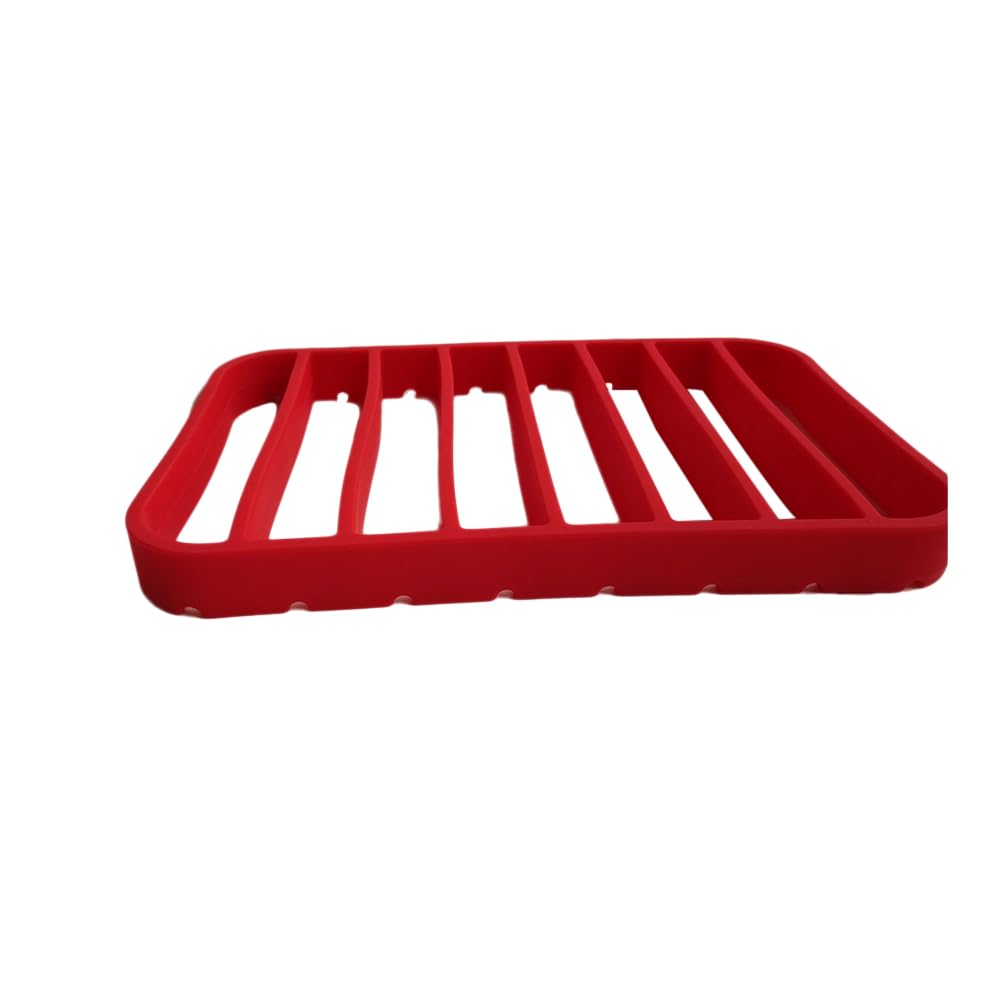HEMOTON Roasting Rack Grill Rack Silicone Pressure Cooker Roasting Rack Non Stick Roast Rack Silicone Pressure Cooker Rack for Pots Rack Thanksgiving Day Christmas Present 270x175x25MM