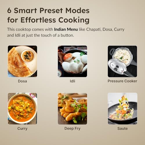 Prestige Induction Cooktop -Bliss 1200 W, Black - Image 5
