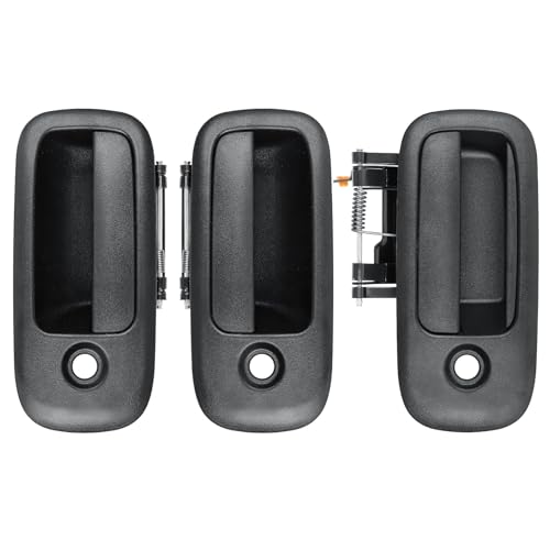 X4XZ 3PCS Exterior Door Handle Set Front Left & Right & Rear Right Side