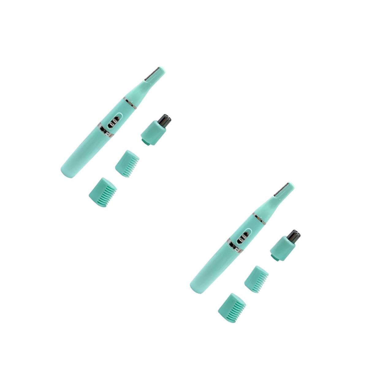 PACKOVE 2sets Rasoio Elettrico Per Sopracciglia e Naso Design Compatto Rasoio Senza Con Lama Inossidabile Adatto Per Donna Non Include Batterie