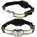 2-Pack Wearable Led Headlamp, 600 Lumens with 270° Beam and Red Taillight, Rechargeable, Waterproof, 5 Lighting Modes for Night Work, Fishing, and Camping