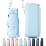 【LÉGER ET PORTABLE, TOUJOURS À PORTÉE DE MAIN】Pesant seulement 245 grammes, ce parapluie portable se plie à environ 15 x 3,5 cm et se range facilement dans un sac. Avec un diamètre déplié de 90 cm, il offre une protection solaire suffisante pour une personne. Son élégant coffret cadeau capsule est à la fois esthétique et pratique.
