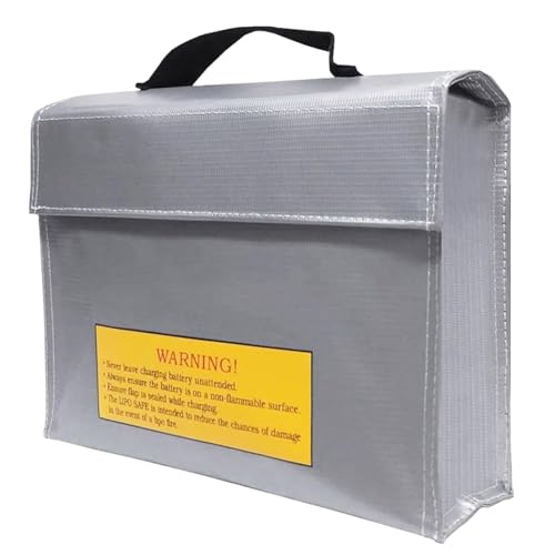 de Seguridad de la batería, contenedor de Almacenamiento de batería ignífugo,Protector de Almacenamiento de batería | de Carga portátil Resistente al Desgaste, Protectora para Viajar