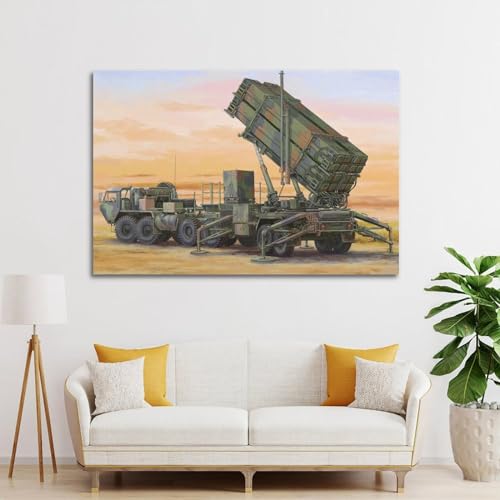 XFUHB Poster décoratif sur toile représentant un véhicule militaire M983 HEMTT & M901 (30 x 45 cm) – vue 3