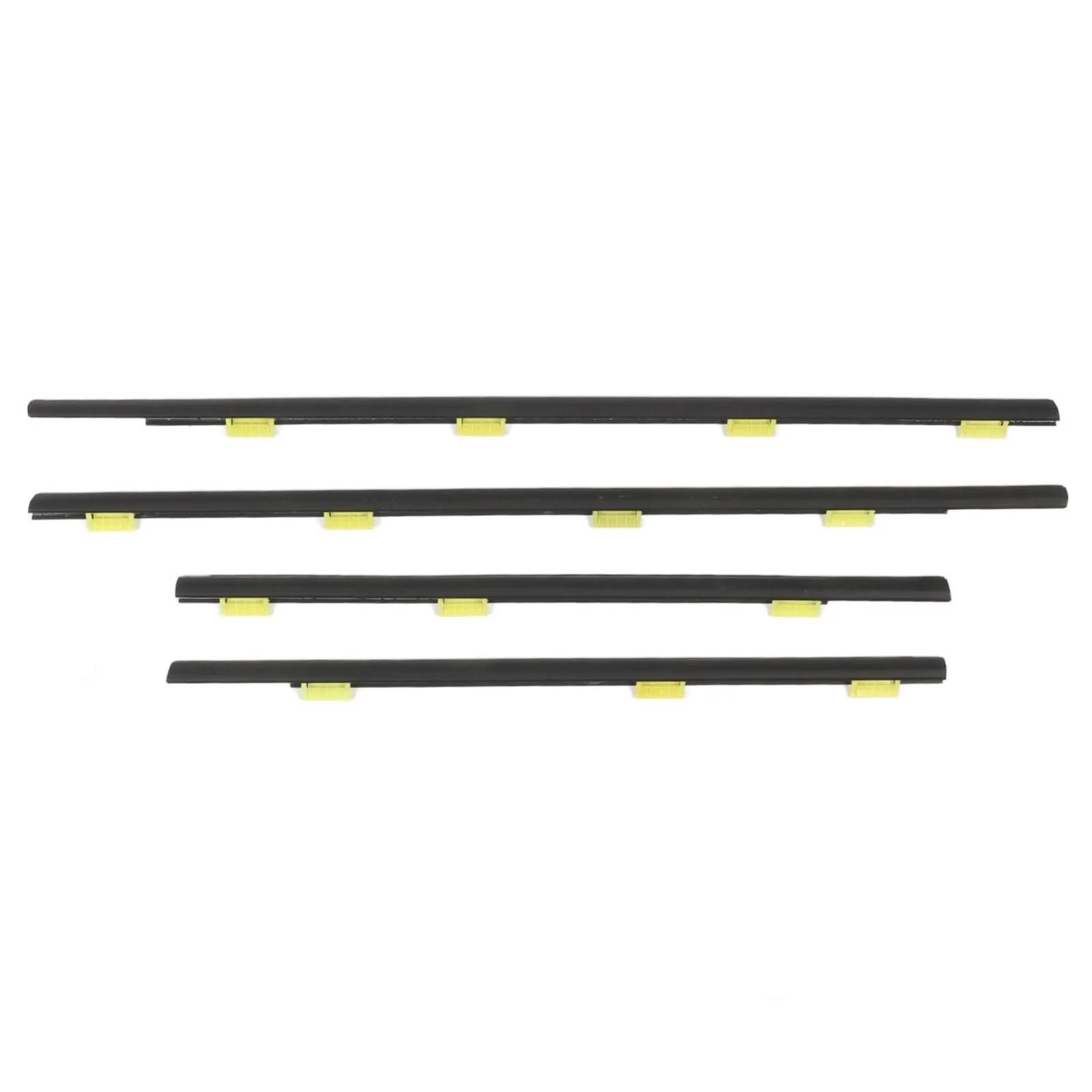 Diqxlgs One Color 4Pcs Weatherstrip Door Seal Belt Outside Window For Crv 2002‑2006 72450 Sca E01